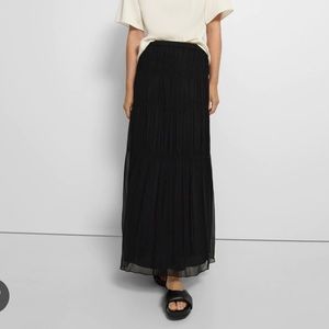 Theory tier maxi skirt black